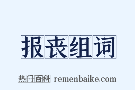 报丧组词是什么意思的图片